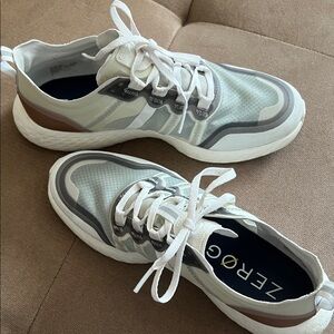 Cole Haan Women's Sneakers in White, Gray, and Brown